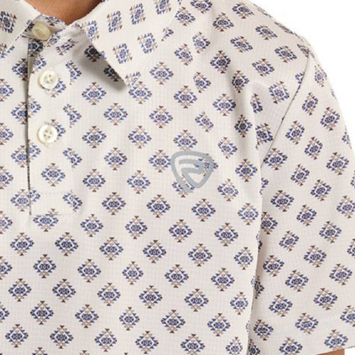 Rock & Roll Denim Boy's Mini Aztec Geo Printed Polo Shirt KIDS - Boys - Clothing - Shirts - Short Sleeve Shirts Panhandle