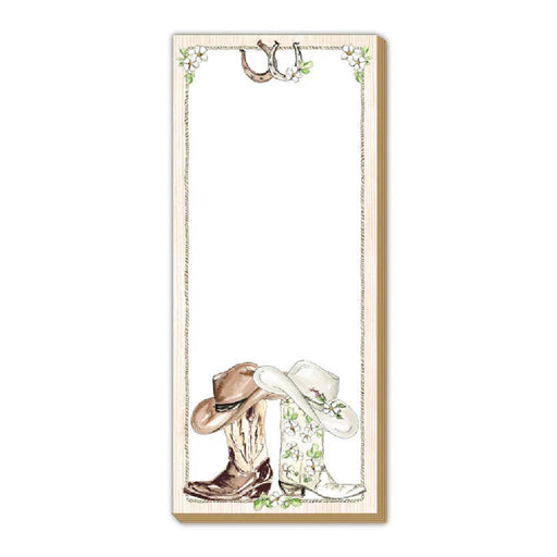Western Wedding Boots Luxe Skinny Pad HOME & GIFTS - Gifts Roseanne Beck Collections