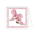 Handpainted Pink Cowboy Boots Enclosure Card HOME & GIFTS - Gifts Roseanne Beck Collections