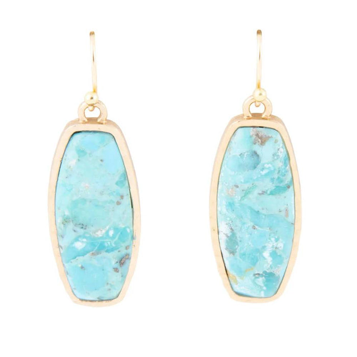 Odyssey Long Turquoise Bronze Earrings WOMEN - Accessories - Jewelry - Earrings Barse Jewelry