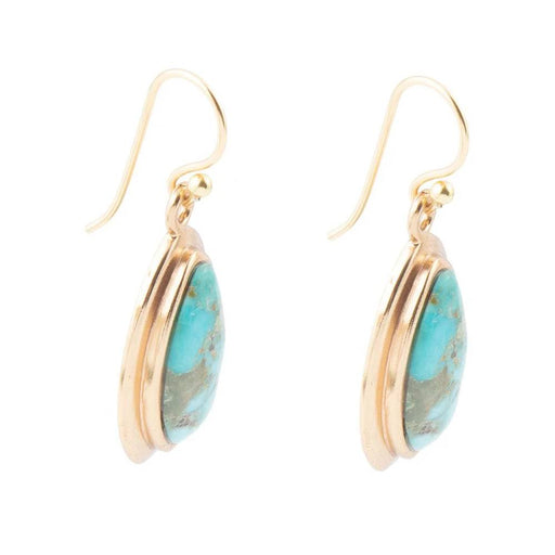 Turquoise Golden Drop Earrings WOMEN - Accessories - Jewelry - Earrings Barse Jewelry