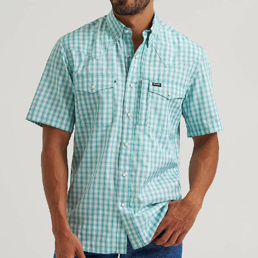 Wrangler Men's All Terrain Gear Performance Plaid Shirt MEN - Clothing - Shirts - Short Sleeve Wrangler