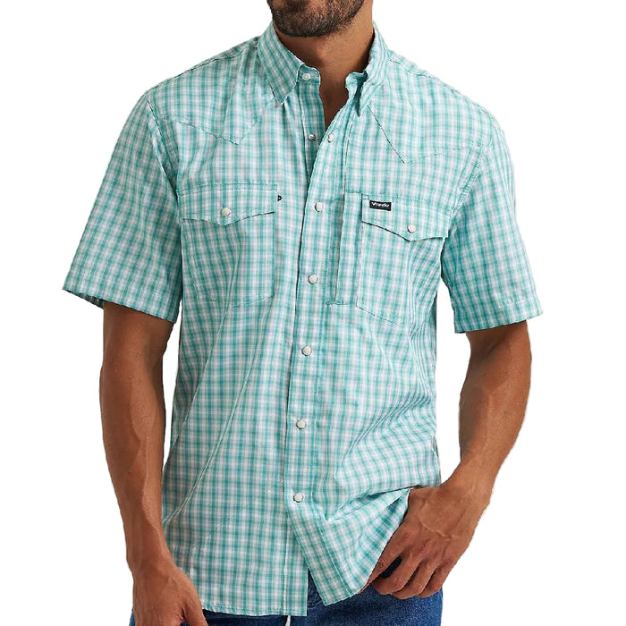 Wrangler Men's All Terrain Gear Performance Plaid Shirt MEN - Clothing - Shirts - Short Sleeve Wrangler