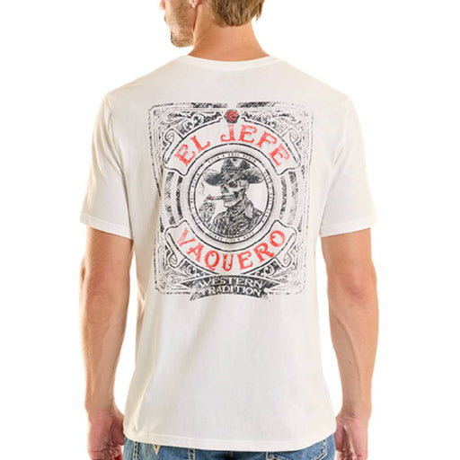 Rock & Roll Denim Men's El Jefe Vaquero White Graphic Tee MEN - Clothing - T-Shirts & Tanks Panhandle