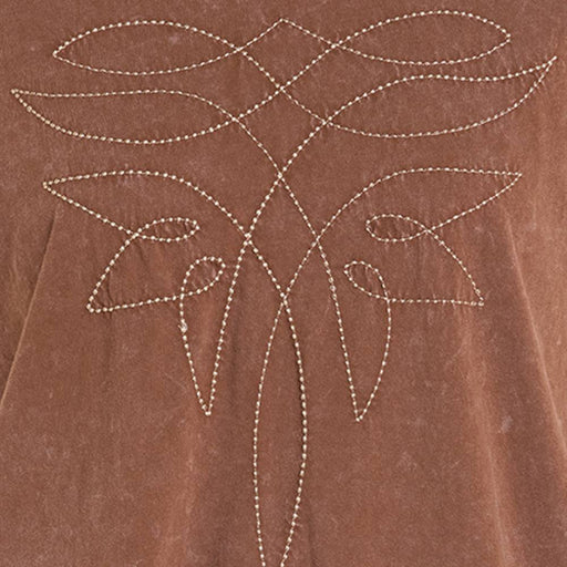 Rock & Roll Denim Women's Boot Stitch Mahogany Tee WOMEN - Clothing - Tops - Short Sleeved Panhandle