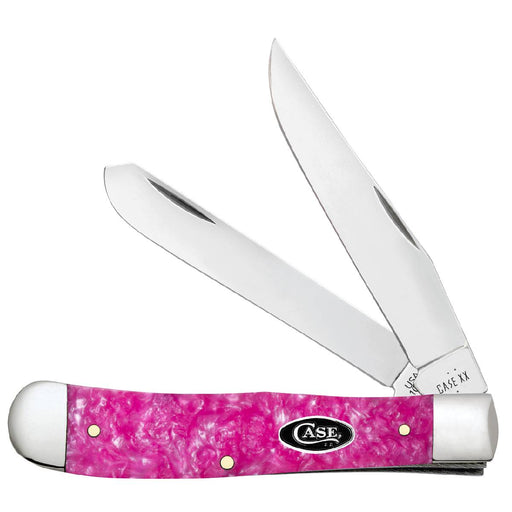 Case Trapper - Smooth Pink Crackle Kirinite Knives W.R. Case