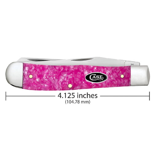 Case Trapper - Smooth Pink Crackle Kirinite Knives W.R. Case