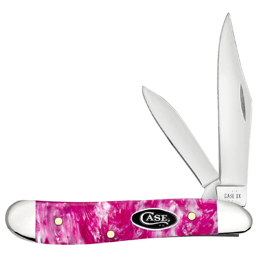 Case Peanut - Smooth Pink Crackle Kirinite Knives W.R. Case
