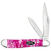 Case Peanut - Smooth Pink Crackle Kirinite Knives W.R. Case