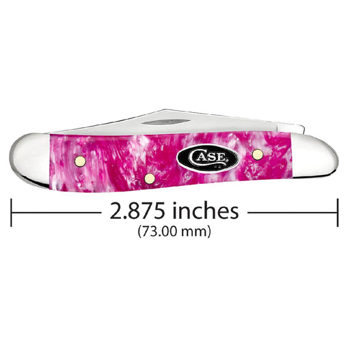 Case Peanut - Smooth Pink Crackle Kirinite Knives W.R. Case