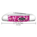 Case Baby Butterbean - Smooth Pink Crackle Kirinite Knives W.R. Case