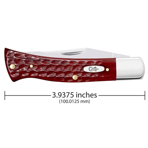 Case Pocket Worn Old Red Bone - Corn Cob Jig Case Axe Handle Knives W.R. Case