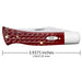 Case Pocket Worn Old Red Bone - Corn Cob Jig Case Axe Handle Knives W.R. Case