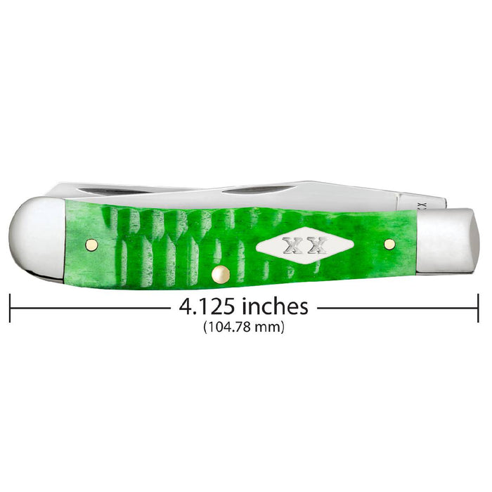 Case Bright Green Bone - Gator Jig Trapper Knives W.R. Case