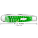 Case Bright Green Bone - Gator Jig Trapper Knives W.R. Case