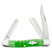 Case Bright Green Bone - Gator Jig Medium Stockman Knives W.R. Case