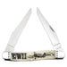 Case War Series Smooth Natural Bone Muskrat WWII Knives W.R. Case
