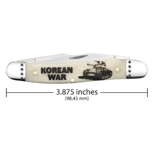 Case War Series Smooth Natural Bone Muskrat Knives W.R. Case