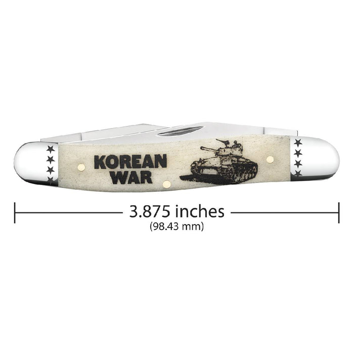 Case War Series Smooth Natural Bone Muskrat Knives W.R. Case