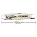 Case War Series Smooth Natural Bone Muskrat Vietnam Knives W.R. Case