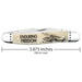 Case War Series Smooth Natural Bone Muskrat Enduring Freedom Knives W.R. Case
