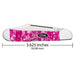 Case Mini Copperlock - Smooth Pink Crackle Kirinite Knives W.R. Case