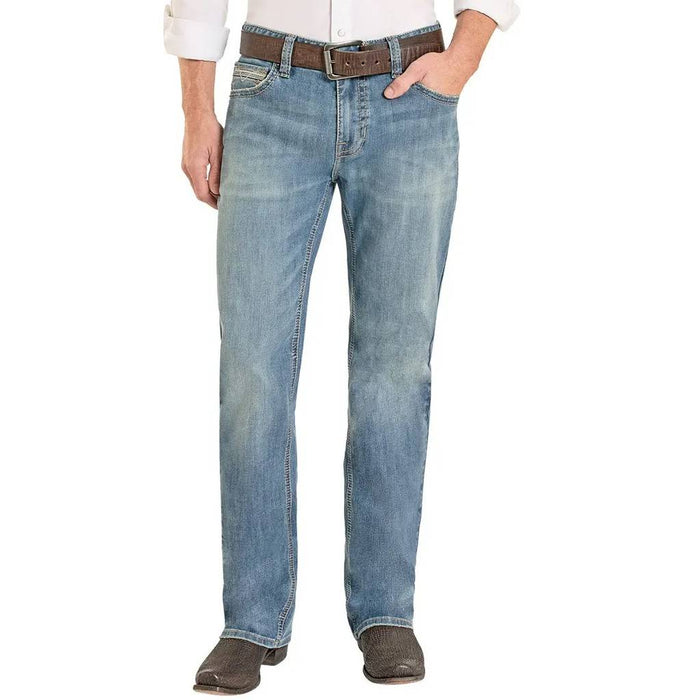 Rock & Roll Denim Men's Ladder Stitch Embroidered Double Barrel Straight Leg Jean MEN - Clothing - Jeans Panhandle