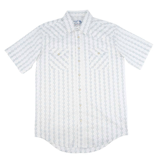 Panhandle Slim Men's Geo Print White Snap Shirt MEN - Clothing - Shirts - Short Sleeve Panhandle