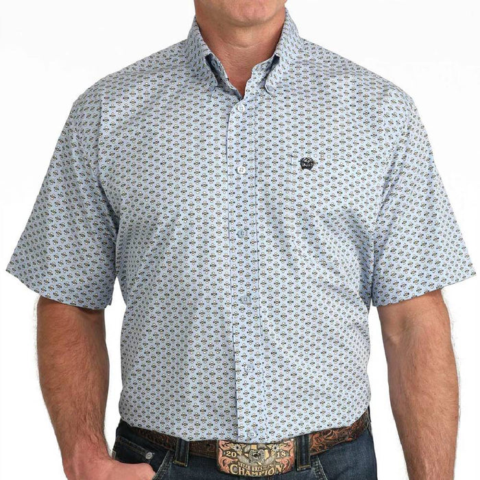 Cinch Men's Geo Print Button Down Shirt MEN - Clothing - Shirts - Short Sleeve Cinch