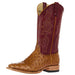 Horse Power Men's Square Toe Antique Saddle Full Quill Ostrich Red Western Boot MEN - Footwear - Exotic Western Boots Horse Power