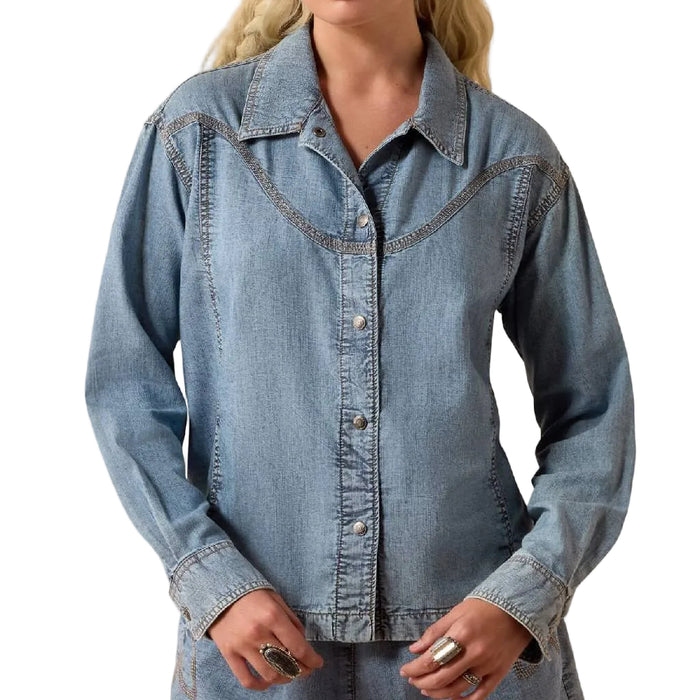 Ariat Women's Bonfire Denim Shirt Jacket WOMEN - Clothing - Tops - Long Sleeved Ariat Clothing