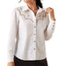 Ariat Women's Lattice White Shirt WOMEN - Clothing - Tops - Long Sleeved Ariat Clothing