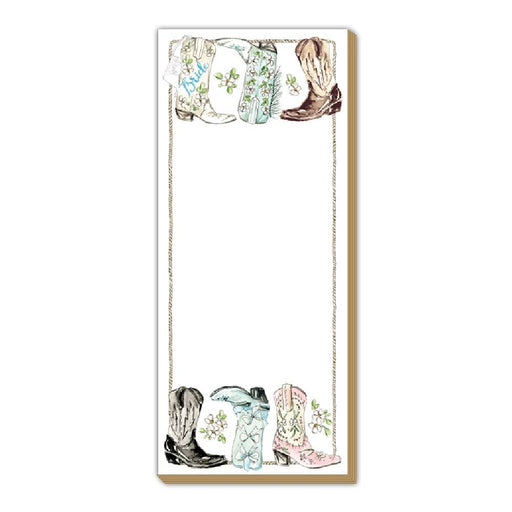 Hand Painted Wedding Boots Luxe Skinny Pad HOME & GIFTS - Gifts Roseanne Beck Collections