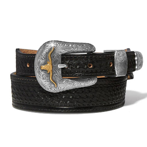 Tony Lama Men's Tapered Bovine Black Belt MEN - Accessories - Belts & Suspenders Leegin Creative Leather/Brighton