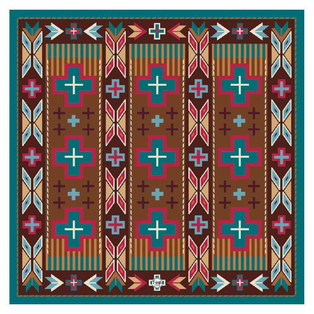 Fringe Scarves Earthwork Long Tall Wild Rag ACCESSORIES - Additional Accessories - Wild Rags & Scarves Fringe Scarves