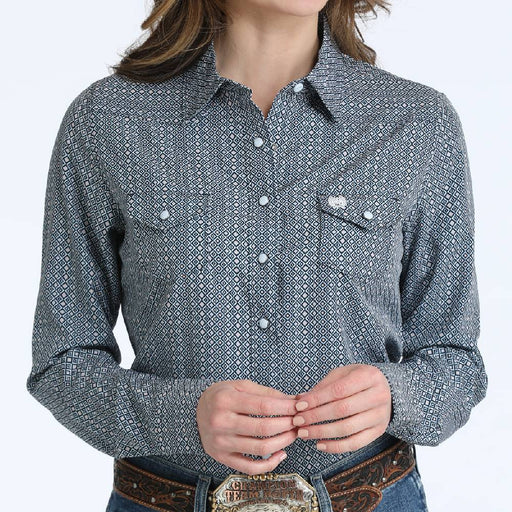 Cinch Women's Arenaflex Geo Print Pearl Snap Shirt WOMEN - Clothing - Tops - Long Sleeved Cinch