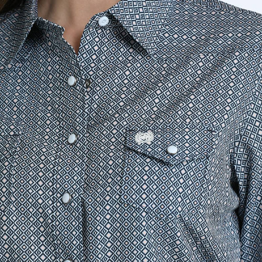 Cinch Women's Arenaflex Geo Print Pearl Snap Shirt WOMEN - Clothing - Tops - Long Sleeved Cinch