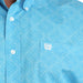 Cinch Men's Geo Printed Blue Button Down Shirt MEN - Clothing - Shirts - Long Sleeve Cinch