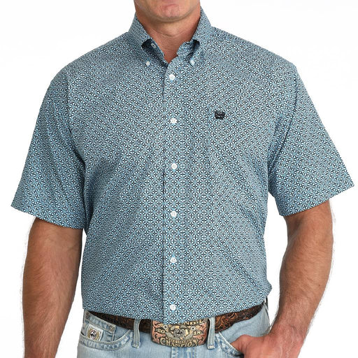 Cinch Men's Geo Print Button Down Shirt MEN - Clothing - Shirts - Short Sleeve Cinch