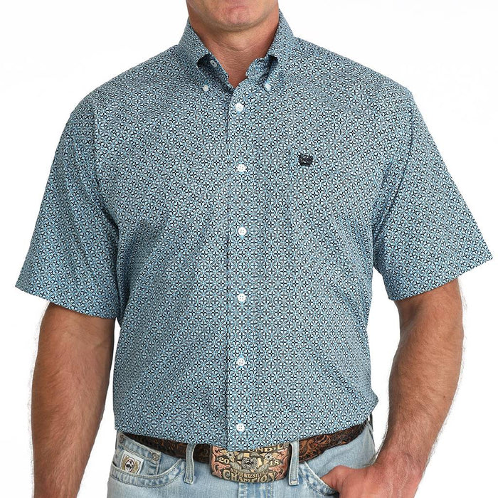 Cinch Men's Geo Print Button Down Shirt MEN - Clothing - Shirts - Short Sleeve Cinch