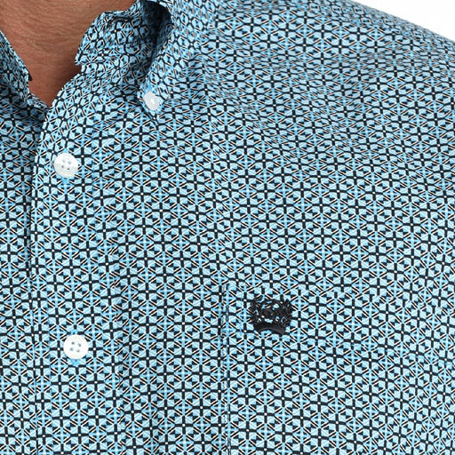 Cinch Men's Geo Print Button Down Shirt MEN - Clothing - Shirts - Short Sleeve Cinch