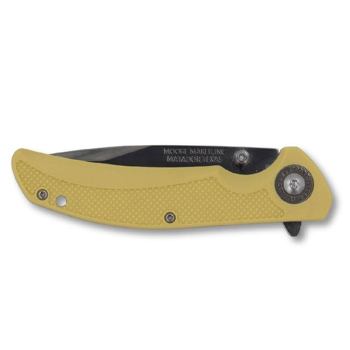 Moore Maker Serrated Lockback Clip Knife - 4 1/2" Knives Moore Maker