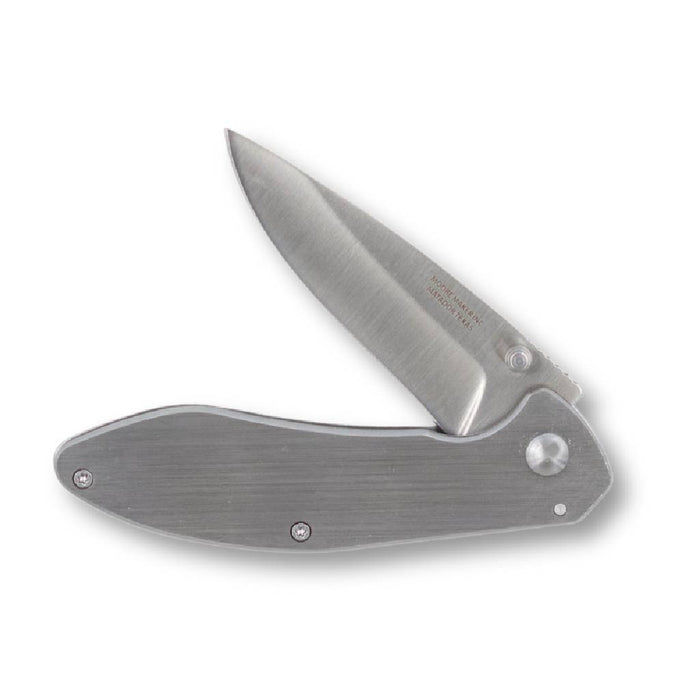 Moore Maker Stainless Steel Easy Open Clip Knife w/Liner Lock