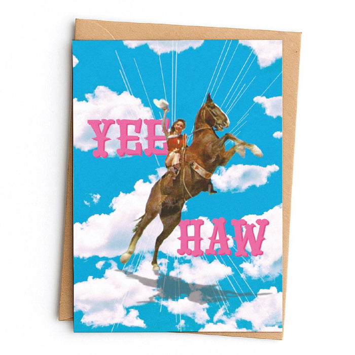 Yee Haw Cowgirl Card