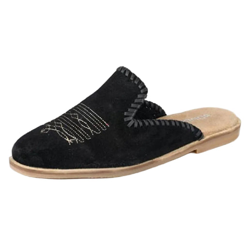 Roper Women's Hampton Black Cow Suede Mule WOMEN - Footwear - Casuals Roper Apparel & Footwear