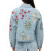 Johnny Was Beatrix Cropped Denim Blue Jacket WOMEN - Clothing - Outerwear - Jackets Johnny Was Collection