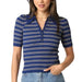 Ina Stripe Top WOMEN - Clothing - Tops - Short Sleeved Olivaceous