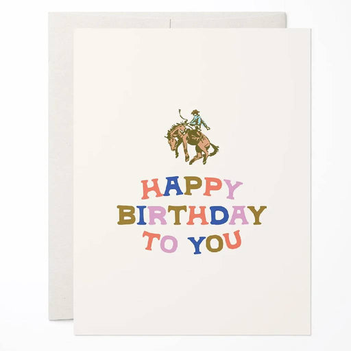 Little Bucking Bronco Birthday Card HOME & GIFTS - Gifts Antiquaria