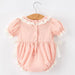 Horse Embroidered Lace Pink Romper KIDS - Baby - Baby Girl Clothing Rylee Faith Designs