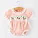 Horse Embroidered Lace Pink Romper KIDS - Baby - Baby Girl Clothing Rylee Faith Designs